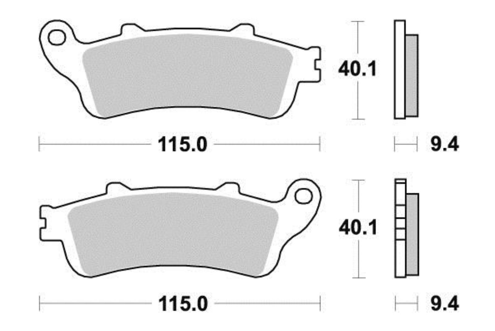 Brake Pads Front Pattern Standard (GG Type)